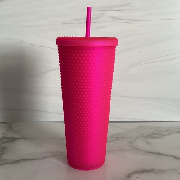 Starbucks Summer 2021 Neon Pink Studded Tumbler NWT - Picture 6 of 6